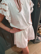 Load image into Gallery viewer, Chloe White Embroidery Anglaise Shorts

