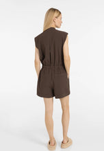 Load image into Gallery viewer, Yaya Chocolate Playsuit
