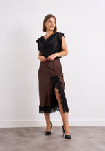 Load image into Gallery viewer, Chocolate and Lace Skirt
