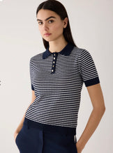 Load image into Gallery viewer, More &amp; More Stripe Polo Knit
