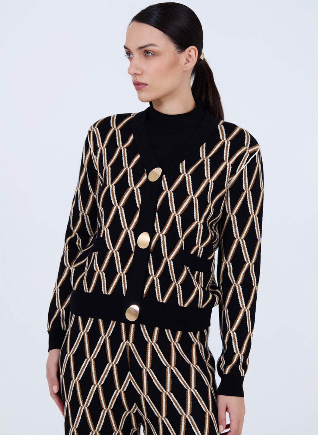 Skatie Lattice Knit Cardi