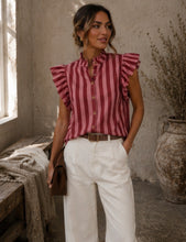 Load image into Gallery viewer, Willow Stripe Shirt Berry/Pink
