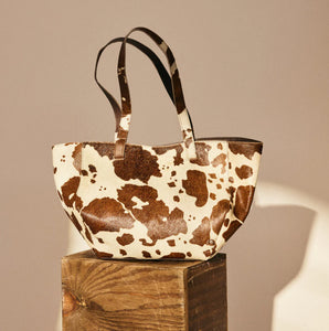 Depeche Cow Print Shopper