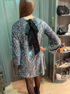 Amelia Silver Sequin Dress