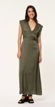 Load image into Gallery viewer, Faye Bias Cut Khaki Dress
