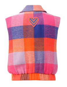 Emily Lovelock Kim Gilet Crimson