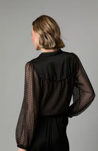 Load image into Gallery viewer, Fee G Elise Velvet &amp; Satin Blouse

