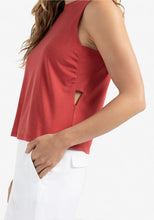 Load image into Gallery viewer, Yasmine Scarlet Sage Sleeveless Top
