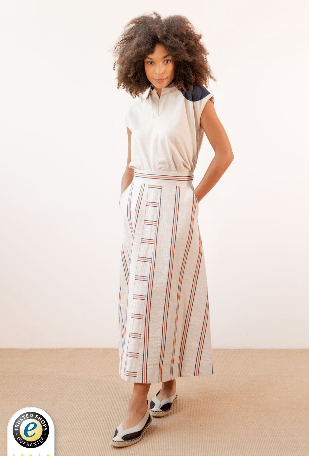 Penelope Stripe Skirt