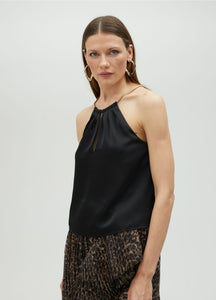 Maggie Black Halterneck