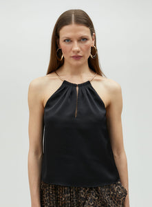 Maggie Black Halterneck