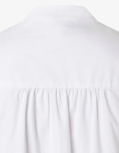 More and More White V Neck Top