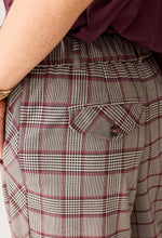 Load image into Gallery viewer, Summum Burgundy Check Trousers

