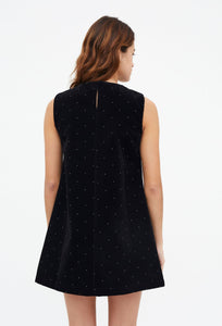 Clara Velvet Sparkle Mini Dress