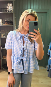 Elise Checked Blouse