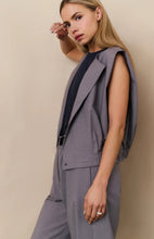 Load image into Gallery viewer, Yasmine Grey Sleeveless Jacket
