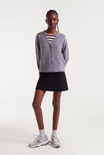 Load image into Gallery viewer, Clara Grey Cardi with colourful buttons
