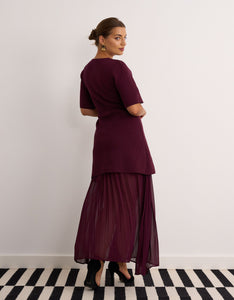 Carrie Merlot Dress