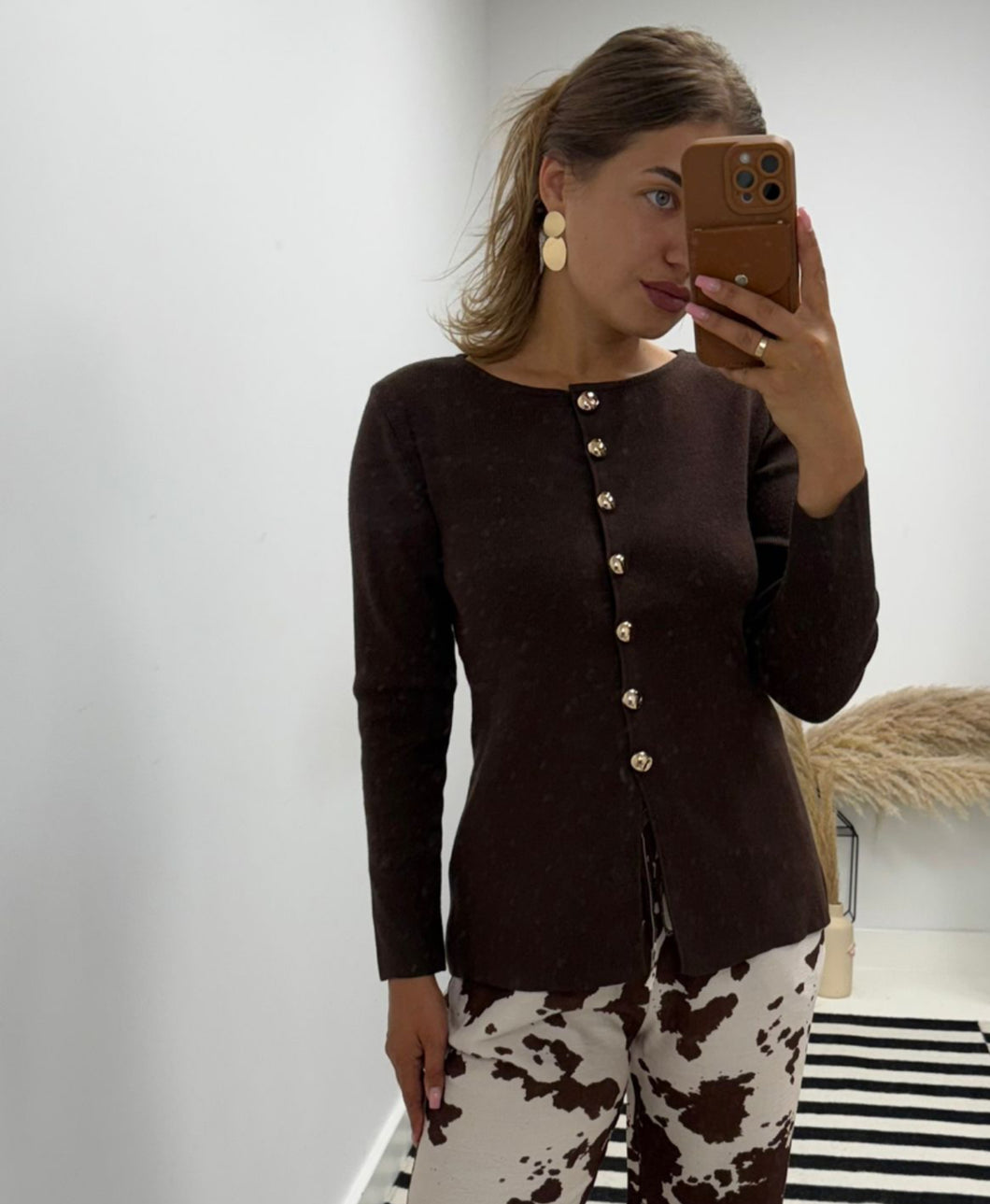 Carrie Chocolate Cardi