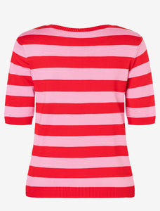 More and More Red/Pink Fine Knit