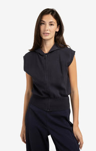 Yasmine Inkwell Sleeveless Hoodie