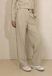 Aimee Travel Trousers Greige