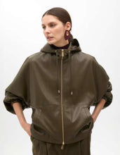 Load image into Gallery viewer, Maggie Khaki Hooded Khaki Jacket
