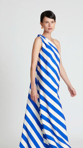 Clara Stripe One Shoulder Dress
