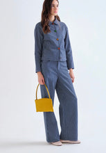 Load image into Gallery viewer, Clara Blue Peter Pan Shirt/Jacket
