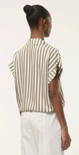 Load image into Gallery viewer, Humility Khaki Stripe Blouse
