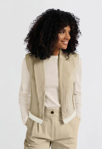 Yasmine Sleevless Cotton Jacket