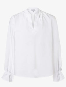 More and More White V Neck Top