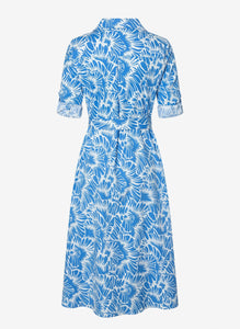 More and More Blue Print Dress