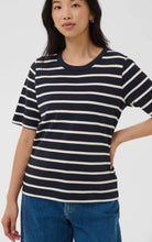 Load image into Gallery viewer, Part Two RatanaPW Tee Dark Navy Stripe *NEW
