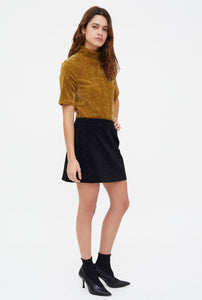 Clara Velvet Sparkle Mini Skirt