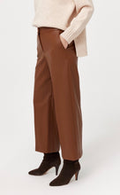 Load image into Gallery viewer, Feria Tan Faux Leather Culotte
