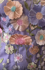 Mary Lilac Floral Dress