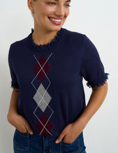 Load image into Gallery viewer, Willow Navy Argyle
