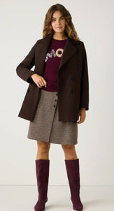 More and More Pea Coat Espresso
