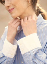 Load image into Gallery viewer, Part Two SavannaPW Blouse Hydrangea Stripe
