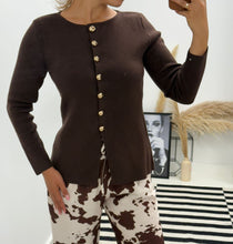 Load image into Gallery viewer, Carrie Chocolate Cardi
