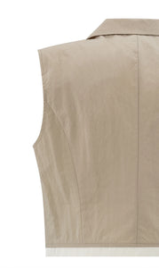 Yasmine Sleevless Cotton Jacket