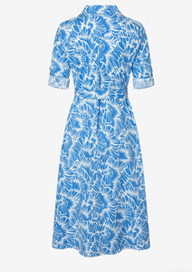 More and More Blue Print Dress