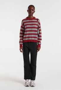 Clara Stripe Knit Burnt Orange