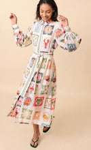 Load image into Gallery viewer, Emily Chalk Dress White
