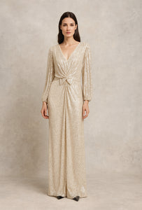 Lizabella Sequin Dress 2383 Gold