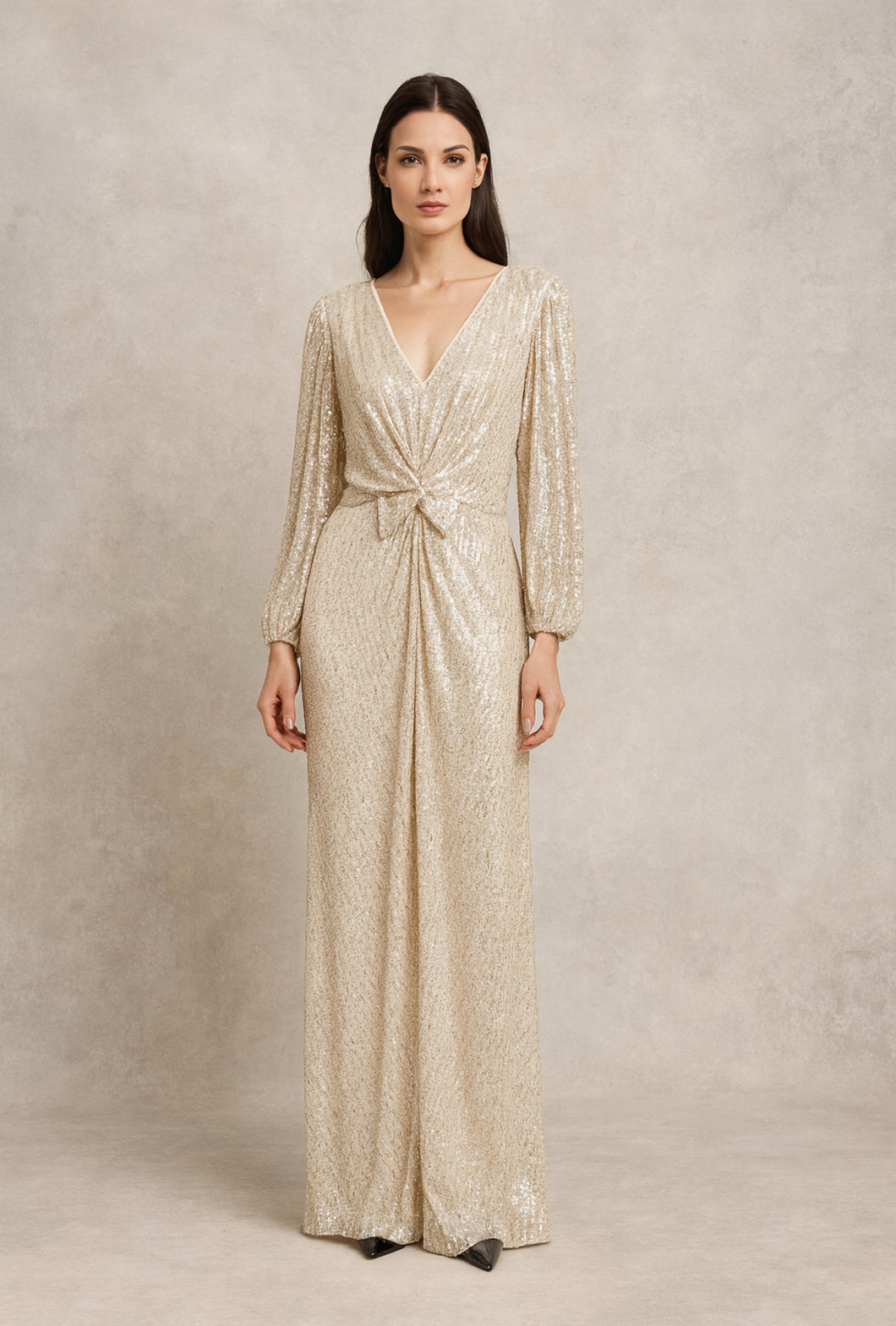 Lizabella Sequin Dress 2383 Gold