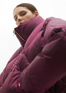 Maggie Metallic Quilted Anorak