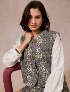 Chloe Leopard Waistcoat