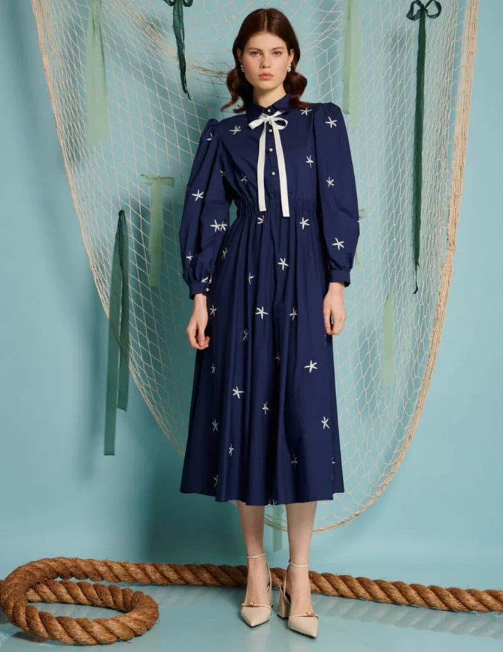 SJ Ocean Star Embroidered Dress